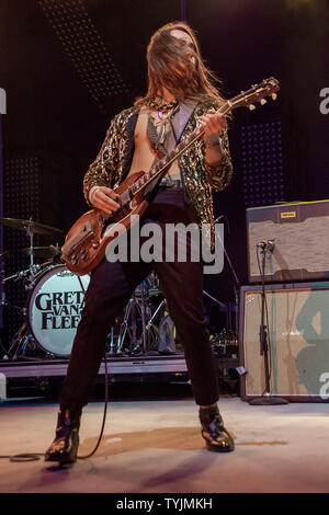 Greta Van Fleet effectuer à Forest Hill Stadium NYC avec : Greta Van Fleet Où : NYC, New York, United States Quand : 26 mai 2019 Credit : Patricia Schlein/WENN.com Banque D'Images