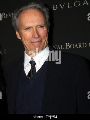 L'acteur et réalisateur Clint Eastwood (nominé en tant que meilleur acteur 'Gran Torino') arrive pour le 2008 National Board of Review of Motion Pictures Awards gala tenu au Cipriani à New York le 14 janvier 2009. (Photo d'UPI/Ezio Petersen) Banque D'Images