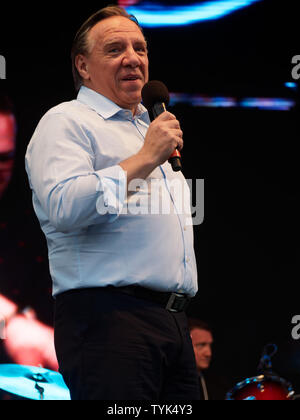 Québec,Canada. Premier ministre du Québec, François Legault assiste aux festivités de la Saint-Jean à Repentigny,Québec Banque D'Images