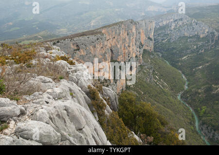 Canyon du Verdon - Provence, France. Banque D'Images