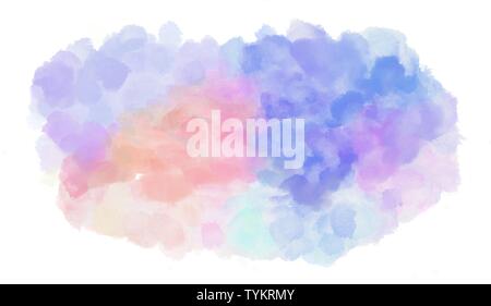 Gris clair, bleu lavande et fleur de maïs aquarelle fond graphique illustration. Banque D'Images