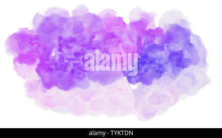 Contexte aquarelle. painting with light violet pastel, d'orchidées et les couleurs lavande. Banque D'Images