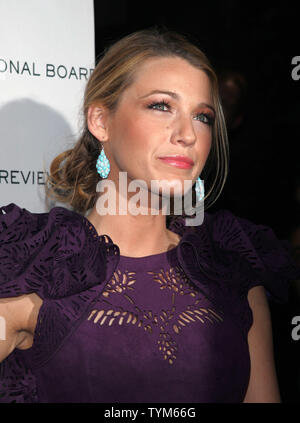 Blake Lively arrive pour le National Board of Review of Motion Pictures Awards Gala au Cipriani à New York le 11 janvier 2011. UPI /Laura Cavanaugh Banque D'Images