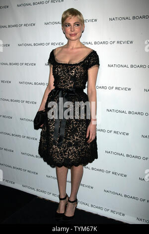 Michelle Williams arrive pour le National Board of Review of Motion Pictures Awards Gala au Cipriani à New York le 11 janvier 2011. UPI /Laura Cavanaugh Banque D'Images