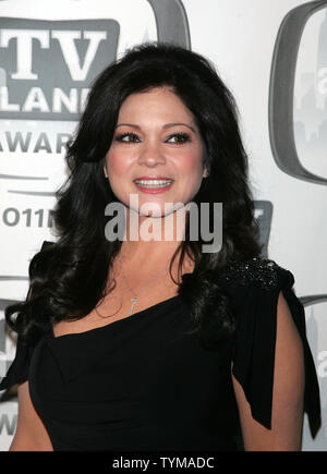 Valerie Bertinelli arrive pour la TV Land Awards au Jacob Javits Center à New York le 10 avril 2011. UPI /Laura Cavanaugh Banque D'Images