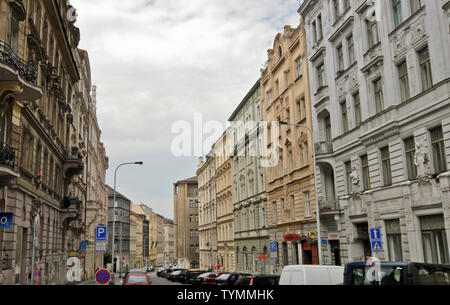 Les rues de Prague, République Tchèque Banque D'Images