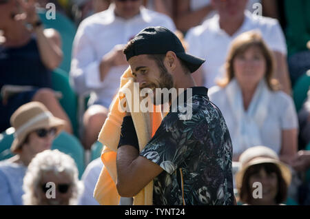 Slough, Royaume-Uni. 26 Juin, 2019. Khachanov Karen de la Russie au cours de l'événement d'exposition 2019 Tennis BOODLES à Stoke Park, Slough, Angleterre le 26 juin 2019. Photo par Andy Rowland. Credit : premier Media Images/Alamy Live News Banque D'Images