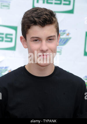 Sean Mendez arrive à Arthur Ashe Stadium pour Arthur Ashe Kids Day à l'USTA Billie Jean King National Tennis Center à New York le 23 août 2014. UPI/Dennis Van Tine Banque D'Images