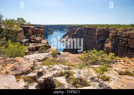 Sommaire du roi George River gorge dans le Kimberleys en Australie de l'Ouest Banque D'Images