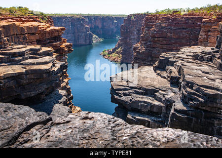 Sommaire du roi George River gorge dans le Kimberleys en Australie de l'Ouest Banque D'Images