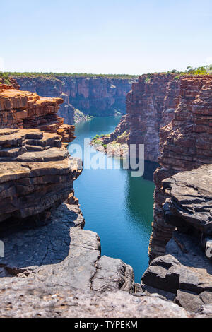 Sommaire du roi George River gorge dans le Kimberleys en Australie de l'Ouest Banque D'Images