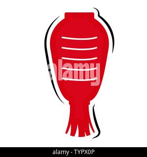 Lampe islamique isolé sur fond blanc - Vector Illustration de Vecteur