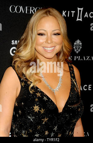 Mariah Carey arrive sur le tapis rouge à la HARPER'S BAZAAR icônes Événement au Plaza Hotel à New York City le 16 septembre 2015. Photo par Dennis Van Tine/UPI Banque D'Images