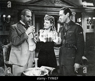 Un COUP SEC À LONDRES aka JE VIS DANS Grosvenor Square 1945 ABPC film avec de gauche à droite : Robert Morley, Anna Neagle, Rex Harrison Banque D'Images