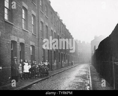 Les bidonvilles du sud de Londres vers 1905 Banque D'Images