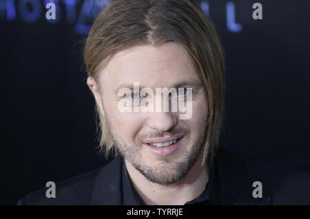 Michael Pitt arrive sur le tapis rouge à la 'Ghost in the Shell' New York premiere à AMC Lincoln Square Theatre le 29 mars 2017 dans la ville de New York. Photo de John Angelillo/UPI Banque D'Images