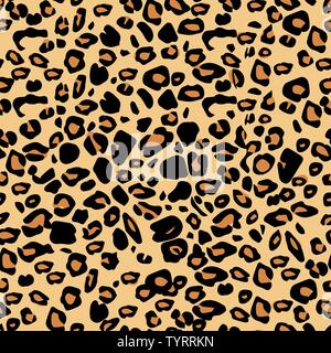 Vector black et orange spots leopard pattern transparente fond texture. Classic animal parfait pour le papier peint, de fonds, de la conception du produit, ou Illustration de Vecteur
