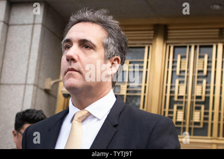 L'avocat Michael Cohen Sort Du Palais De Justice Fédéral Après Avoir 