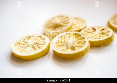 Les tranches de citron, Thé au citron. Banque D'Images
