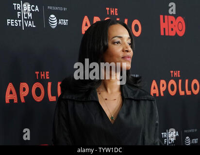 Alice Smith arrive sur le tapis rouge à la 'l' Apollo projection pendant le Festival du film de Tribeca 2019 à l'Apollo Theatre le 24 avril 2019 à New York City Photo de John Angelillo/UPI Banque D'Images