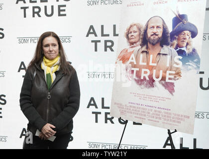 Julie Taymor arrive sur le tapis rouge à la 'tout est vrai' New York une première mondiale à la Robin Williams Center sur Mai 05, 2019 à New York. Photo de John Angelillo/UPI Banque D'Images