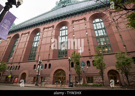 La Bibliothèque Harold Washington Center ou bibliothèque centrale pour Chicago IL États-unis Banque D'Images