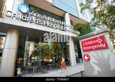 Ann et Robert H Lurie Hôpital pour enfants de l'entrée d'urgence Chicago Chicago IL États-unis Banque D'Images