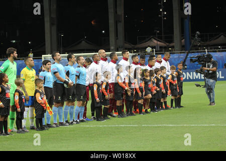 Le Brésil. 18 Juin, 2019. Match entre le Brésil et le Venezuela d'un groupe à l'arène stade Fonte Nova-Salvador. Credit : Niyi Fote/Thenews2/Pacific Press/Alamy Live News Banque D'Images