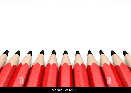 3d illustration crayons de couleur sur fond blanc Banque D'Images