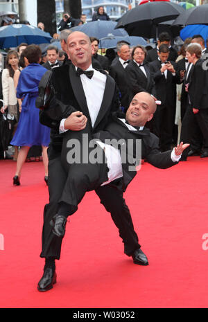 Franck Gastambide Jib Pocthier porte sur le tapis rouge avant la projection du film 'Vous n'avez encore rien vu (You Ain't Seen Nothin' Yet) lors de la 65e Festival International du Film de Cannes à Cannes, France le 21 mai 2012. UPI/David Silpa Banque D'Images