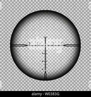 Croix portée Sniper Illustration de Vecteur