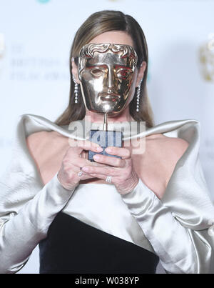 L'actrice américaine Allison Janney occupe les gagnants du British Academy Film Awards au Royal Albert Hall de Londres le 18 février 2018. Photo par Rune Hellestad/UPI Banque D'Images