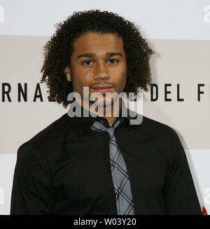 Acteur Corbin Bleu arrive à un photocall pour le film 'High School Musical III' pendant la Festival International du Film de Rome à Rome le 26 octobre 2008. (Photo d'UPI/David Silpa) Banque D'Images