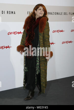 L'actrice Agnès Jaoui arrive à un photocall pour le film 'Parlez-moi de la pluie (Let It Rain)' pendant la Festival International du Film de Rome à Rome le 26 octobre 2008. (Photo d'UPI/David Silpa) Banque D'Images