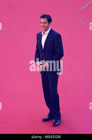 Clive Owen arrive sur le tapis rouge à l'avant le 9e Festival International du Film de Rome à Rome le 18 octobre 2014. UPI/David Silpa Banque D'Images