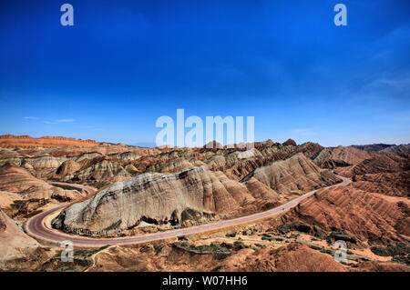 Photographié à Zhangye Ville, Province de Gansu Banque D'Images