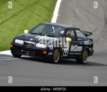 Paul Mensley, Ford Sierra Cosworth RS500, des voitures de tourisme historique, défi à la HTCC, Tony Dron Trophy, Donington Festival historique, mai 2019, sport automobile, Banque D'Images