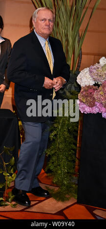 Jack Nicklaus assiste à la conférence de presse pour lancer Classic Club de Tokyo à Tokyo, Japon, le 19 juin 2015. Il conçoit pour le golf de Tokyo Club classique. Photo par Keizo Mori/UPI Banque D'Images