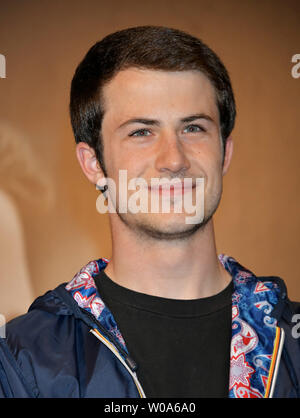 Acteur Dylan Minnette assiste à un événement pour les examens préalables le drame de Netflix '13 raisons pour lesquelles" à Tokyo, Japon, le 23 avril 2018. ? ? ? ? ?Photo par Keizo Mori/UPI Banque D'Images