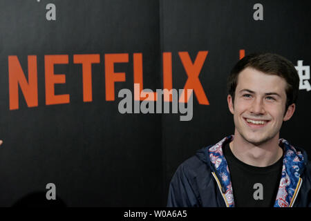 Acteur Dylan Minnette assiste à un événement pour les examens préalables le drame de Netflix '13 raisons pour lesquelles" à Tokyo, Japon, le 23 avril 2018. ? ? ? ? ?Photo par Keizo Mori/UPI Banque D'Images