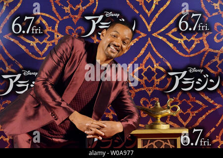 L'acteur Will Smith assiste au Japon première pour le film 'Aladdin' à Tokyo, Japon le 16 mai 2019. Photo par Keizo Mori/UPI Banque D'Images