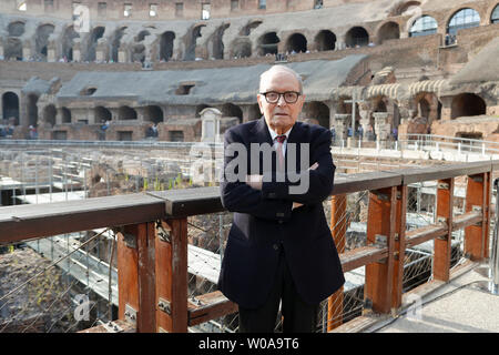 Le compositeur et chef d'orchestre italien Ennio Morricone reçoit le Premio Presidio Culturale, Colisée, Rome, Italie, 06 juin 2019 Julien Secret/ Photo Remo Banque D'Images