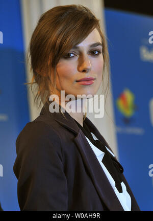 Keira Knightley assiste au Toronto International Film Festival conférence de presse pour "La Duchesse" au Sutton Place Hotel de Toronto, Canada le 7 septembre 2008. (Photo d'UPI/Christine Chew) Banque D'Images
