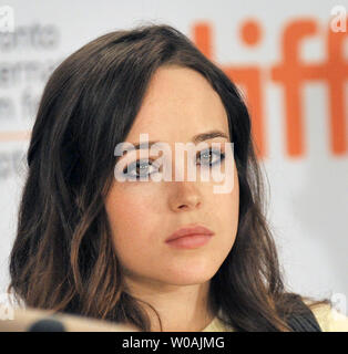 Ellen Page assiste au Festival International du Film de Toronto pour la conférence de presse 'Whip It' au Sutton Place Hotel de Toronto (Ontario) le 15 septembre 2009. UPI /Christine Chew Banque D'Images