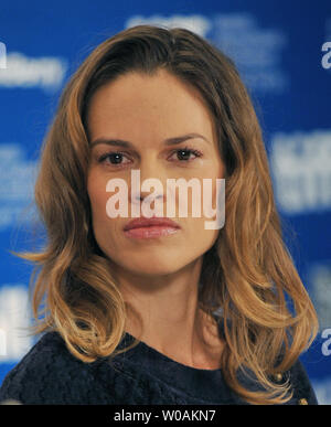 Hilary Swank assiste à la Toronto International Film Festival conférence de presse pour "condamnation" à l'hôtel Hyatt Regency de Toronto, Canada le 13 septembre 2010. UPI/Christine Chew Banque D'Images