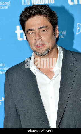 Benicio del Toro assiste au Festival International du Film de Toronto photo appel à 'Escobar : Paradis perdu' au TIFF Bell Lightbox in Toronto, Canada le 10 septembre 2014. UPI/Christine Chew Banque D'Images