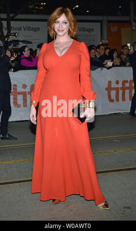 Christina Hendricks arrive à la première de "American Woman" au Princess of Wales Theatre pendant le Festival International du Film de Toronto à Toronto, Canada le 9 septembre 2018. Photo par Christine Chew/UPI Banque D'Images