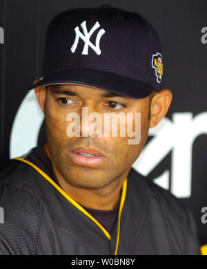 Mariano Rivera des Yankees de New York de l'American League All Stars participe à la pratique au bâton avant le home run derby à PNC Park à Pittsburgh, PA, le 10 juillet 2006. (UPI Photo/Mark Goldman) Banque D'Images