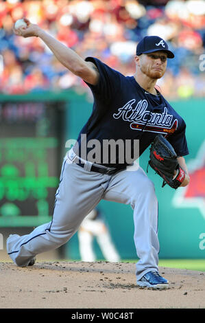 Atlanta Braves catcher Bethancourt chrétienne (27) emplacements contre les Nationals de Washington en première manche au Championnat National Park de Washington, D.C. le juin 243, 2015. Photo par Mark Goldman/UPI Banque D'Images