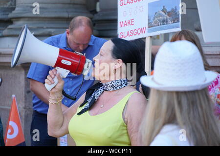 Glasgow, Royaume-Uni. 27 Juin, 2019. Une manifestation publique à la ville de Glasgow Chambres d'enregistrement des jardins d'hiver, en Écosse. Credit : Pawel Pietraszewski/Alamy Live News Banque D'Images